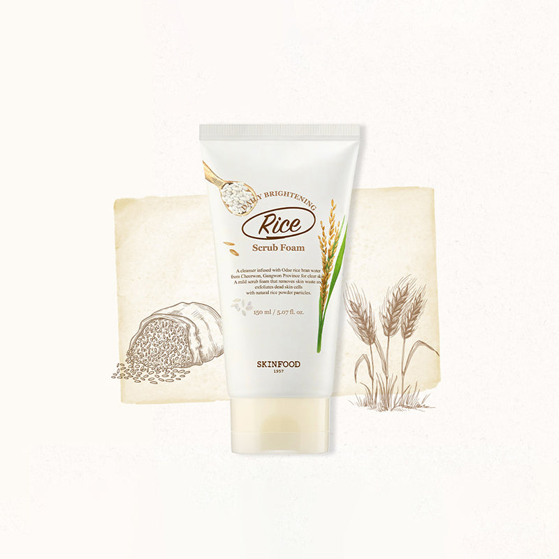 SKINFOOD Rice Daily Brightening Scrub Foam 150ml - photo 4