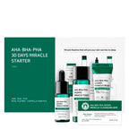 SOME BY MI AHA BHA PHA 30 Days Miracle Starter Kit: cleansing bar, toner, serum and cream