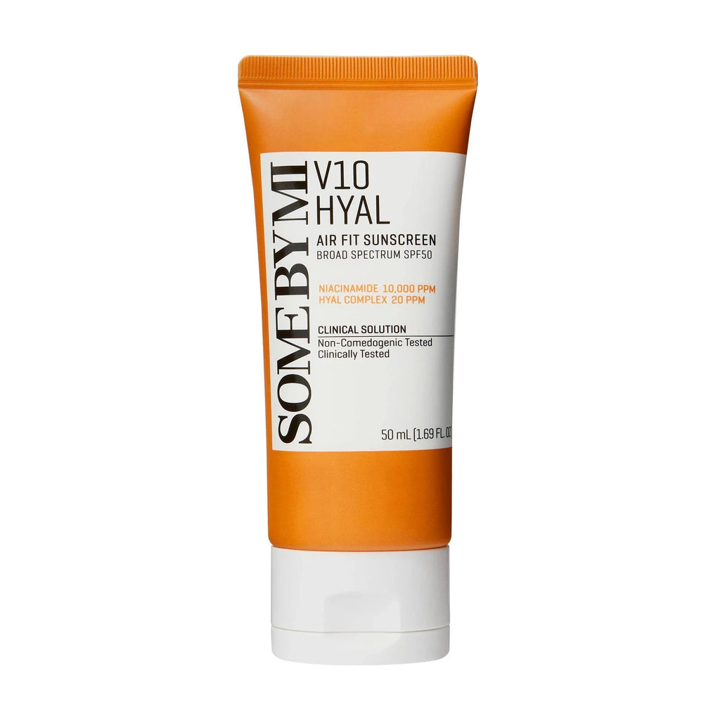 SOME BY MI V10 HYAL Air Fit Sunscreen SPF50+ PA++++ 50ml tube, front view