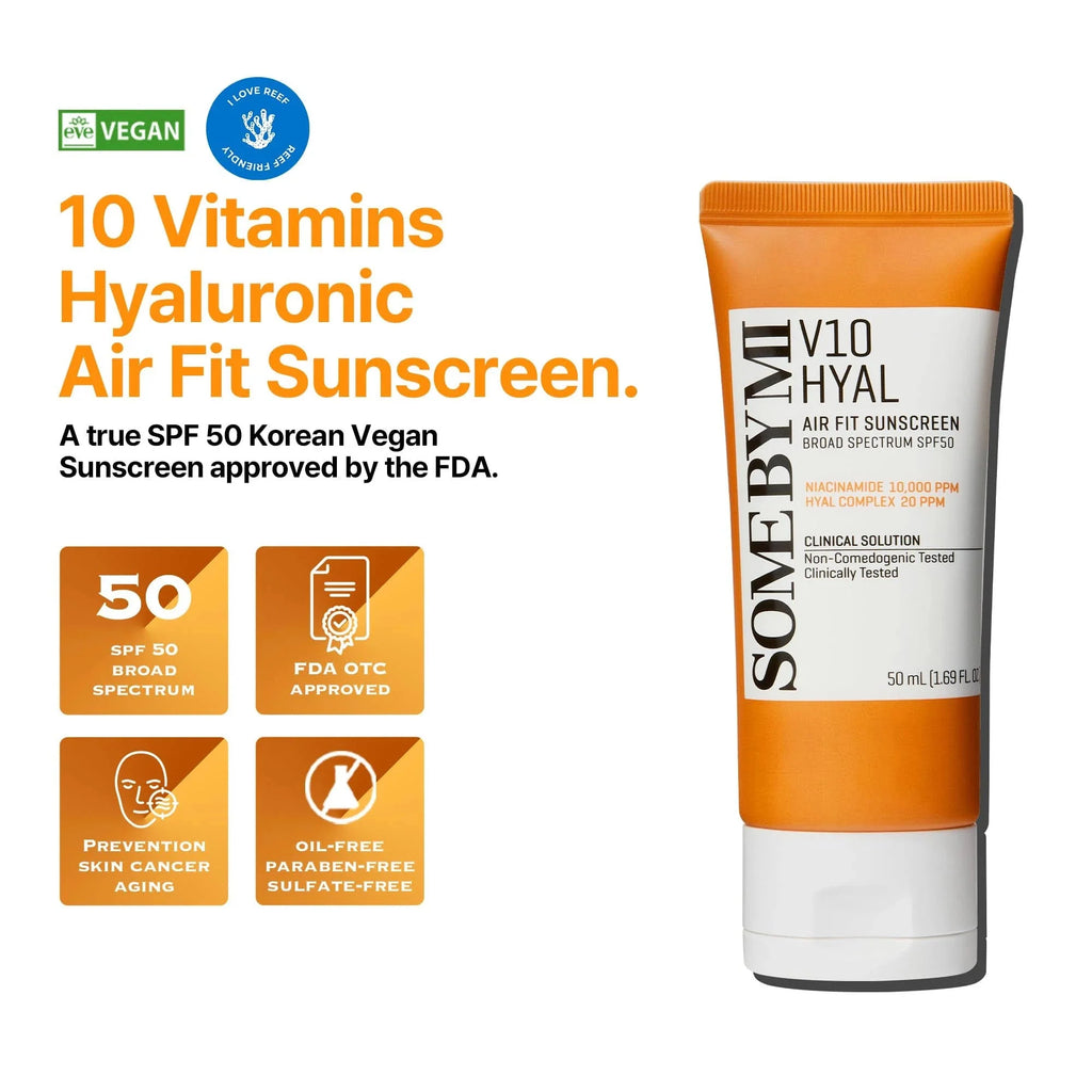 SOME BY MI SOME BY MIV10 HYAL Air Fit Sunscreen SPF50+ PA++++ 50ml - photo 9
