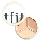TFIT Cover Up Pro Concealer three-shade palette, open