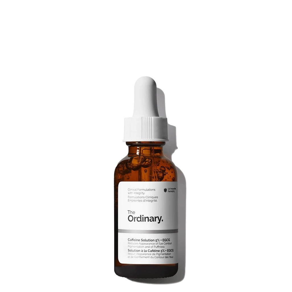 The Ordinary Caffeine Solution 5% + EGCG 30ml dropper bottle, front view