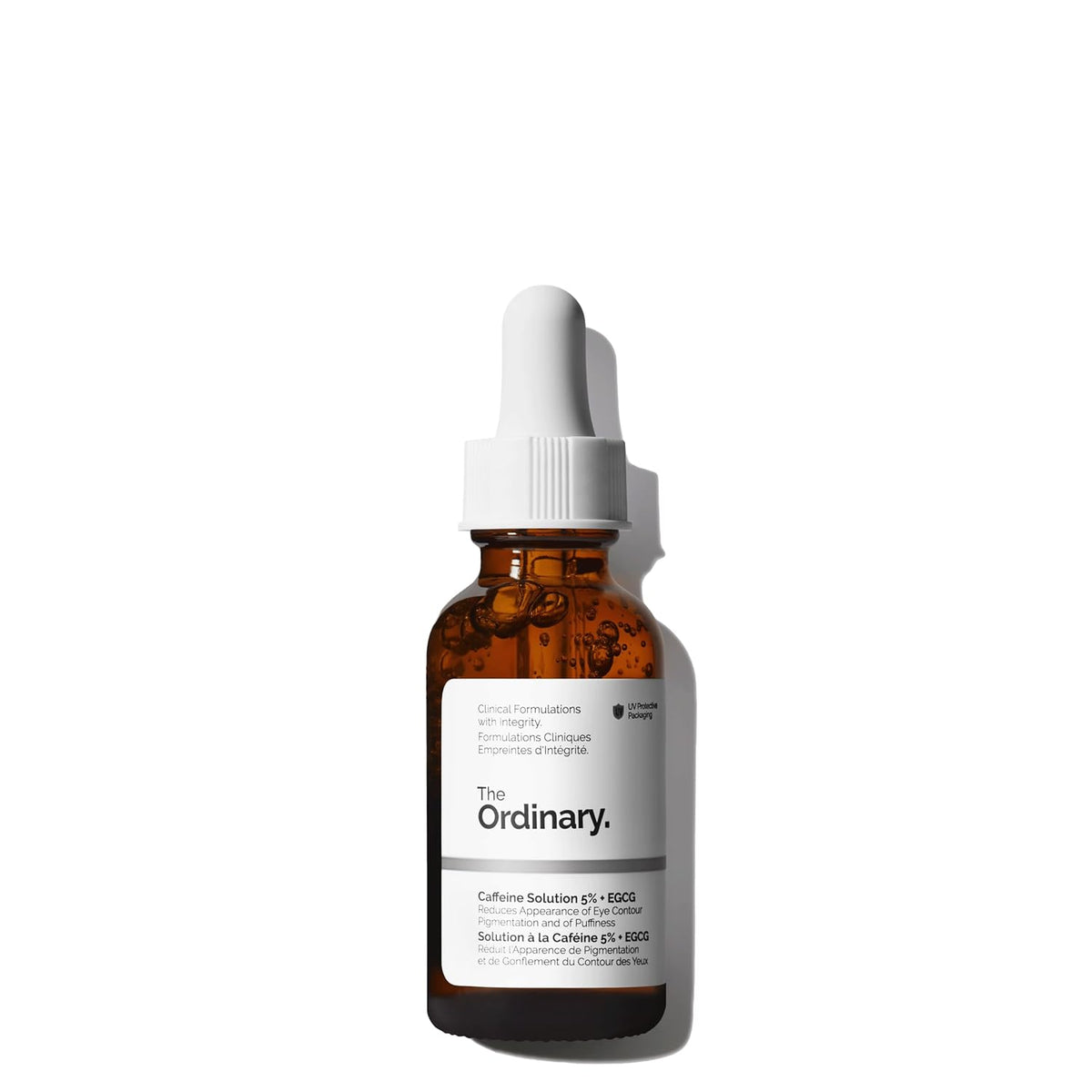 The Ordinary Caffeine Solution 5% + EGCG 30ml dropper bottle, front view