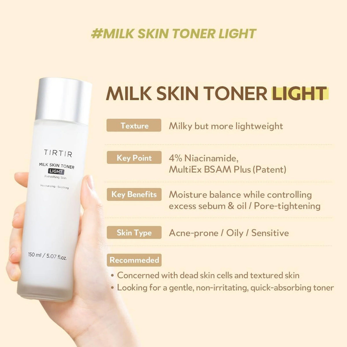 Tirtir Milk Skin Light TONER 20ml - photo 2