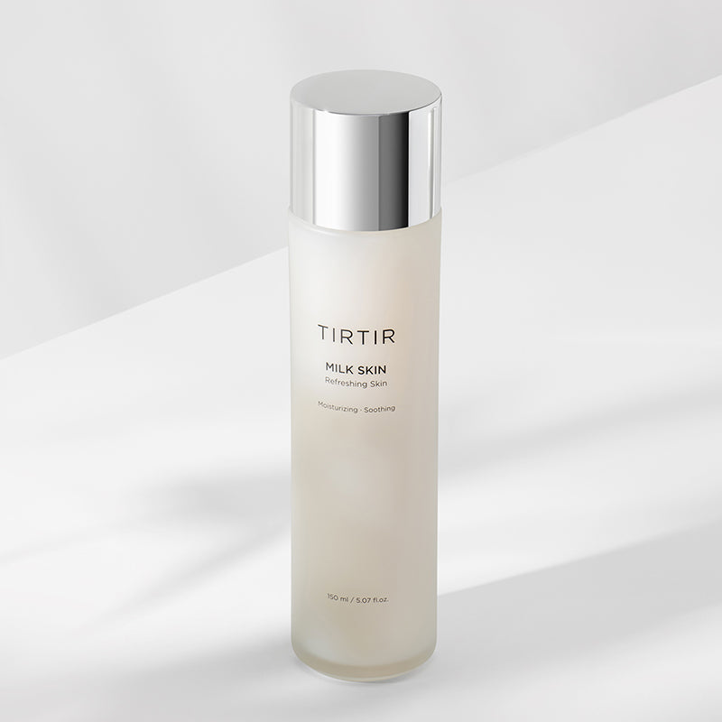 TIRTIR Milk Skin Toner bottle with milky toner, front view