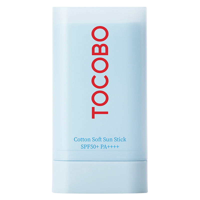 TOCOBO Cotton Soft Sun Stick SPF50+ PA++++ 19g, cap off, front view
