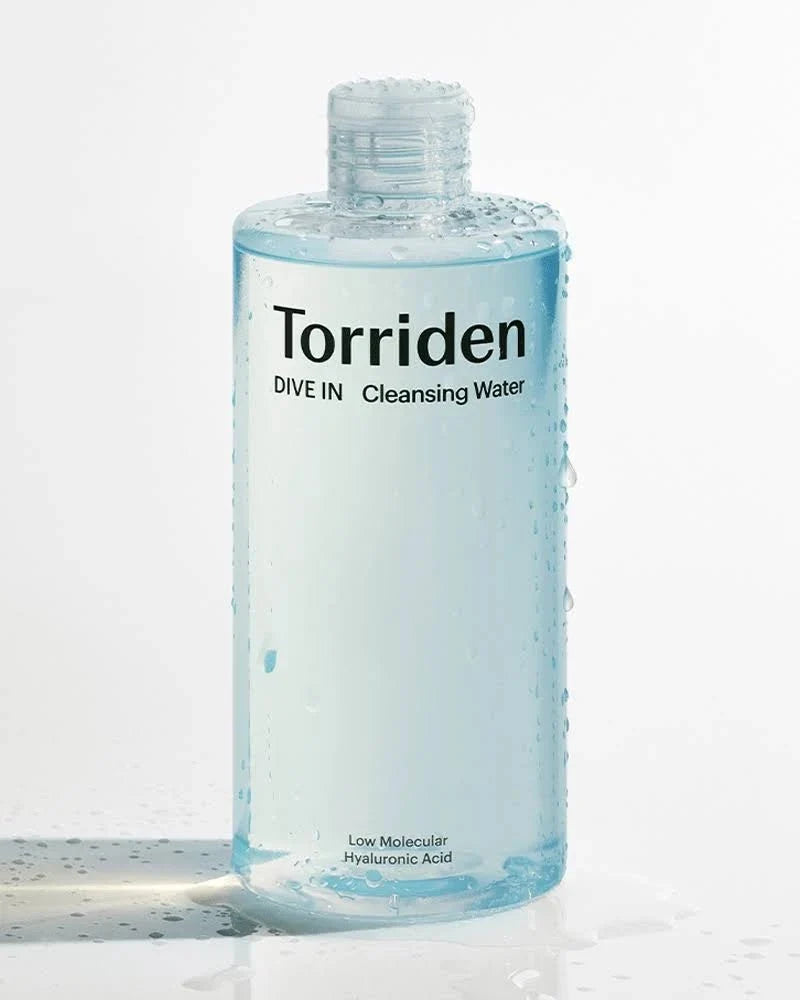 Torriden DIVE-IN Cleansing Water 400ml bottle, front view